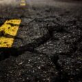 yellow road marking